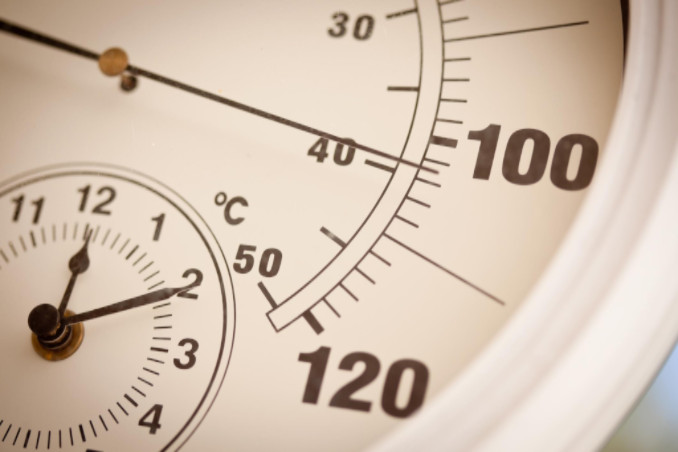 Temperature gauge at 100 degrees: Richmond's Air Preventative Maintenance Blog