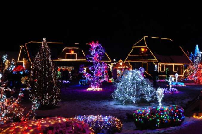 House decorated with lights for Christmas: Richmonds Energy Savings Blog